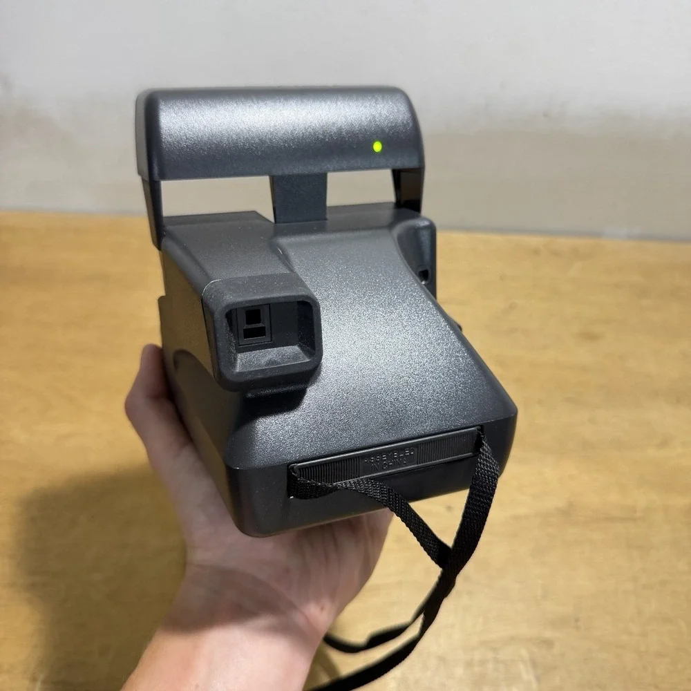 Polaroid One Step 600 Vintage Instant Film Camera with Flash Black Retro
